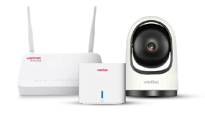 Modem WiFi 6 và Camera Viettel chính hãng